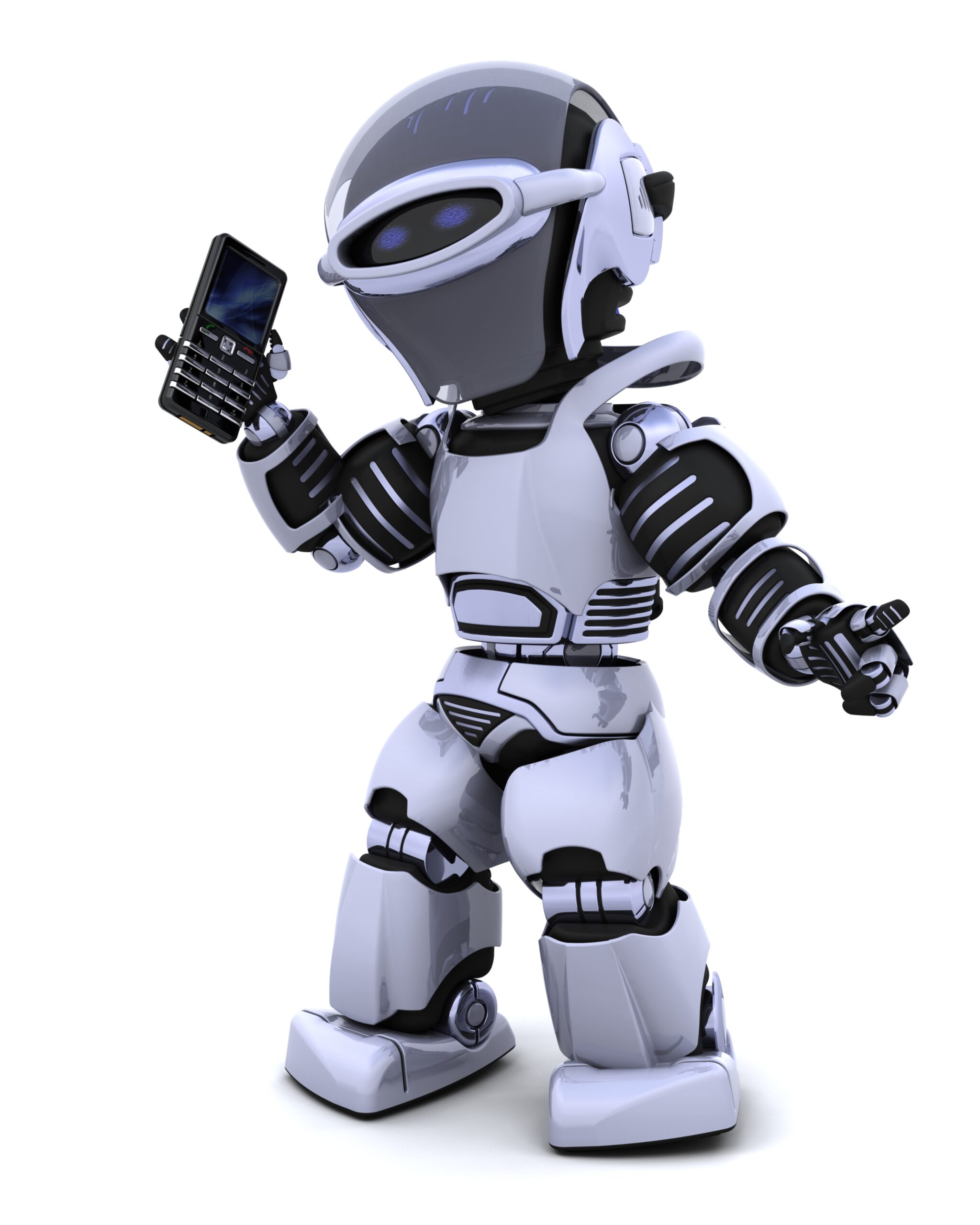 robot with smart phoine
