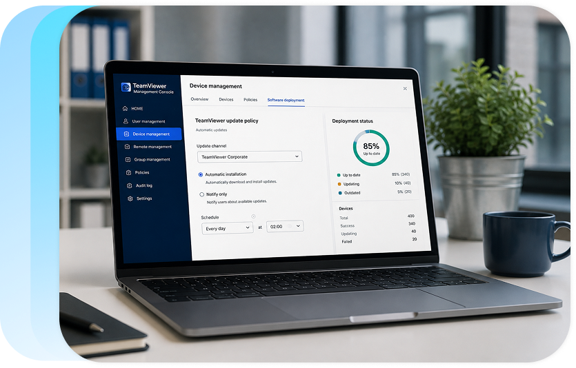 Автоматичне оновлення TeamViewer на корпоративних пристроях